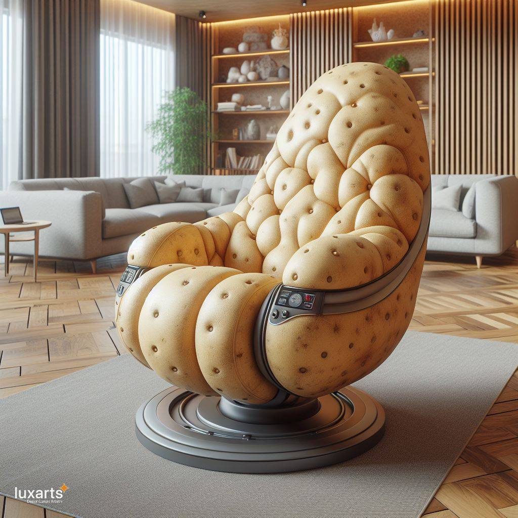 Sink into Spud Serenity: The Potato-Shaped Recliner for Ultimate Comfort luxarts potato recliner 9