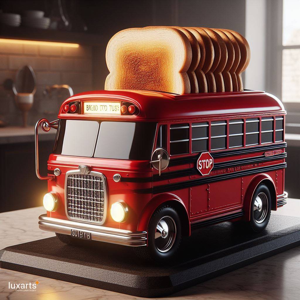 School Bus Shaped Toaster: Adding Fun to Breakfast Time luxarts school bus toaster 13