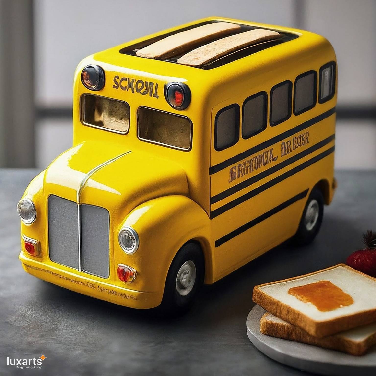 School Bus Shaped Toaster: Adding Fun to Breakfast Time luxarts school bus toaster 2