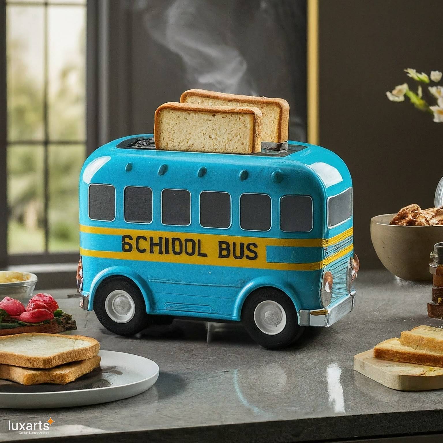 School Bus Shaped Toaster: Adding Fun to Breakfast Time luxarts school bus toaster 6