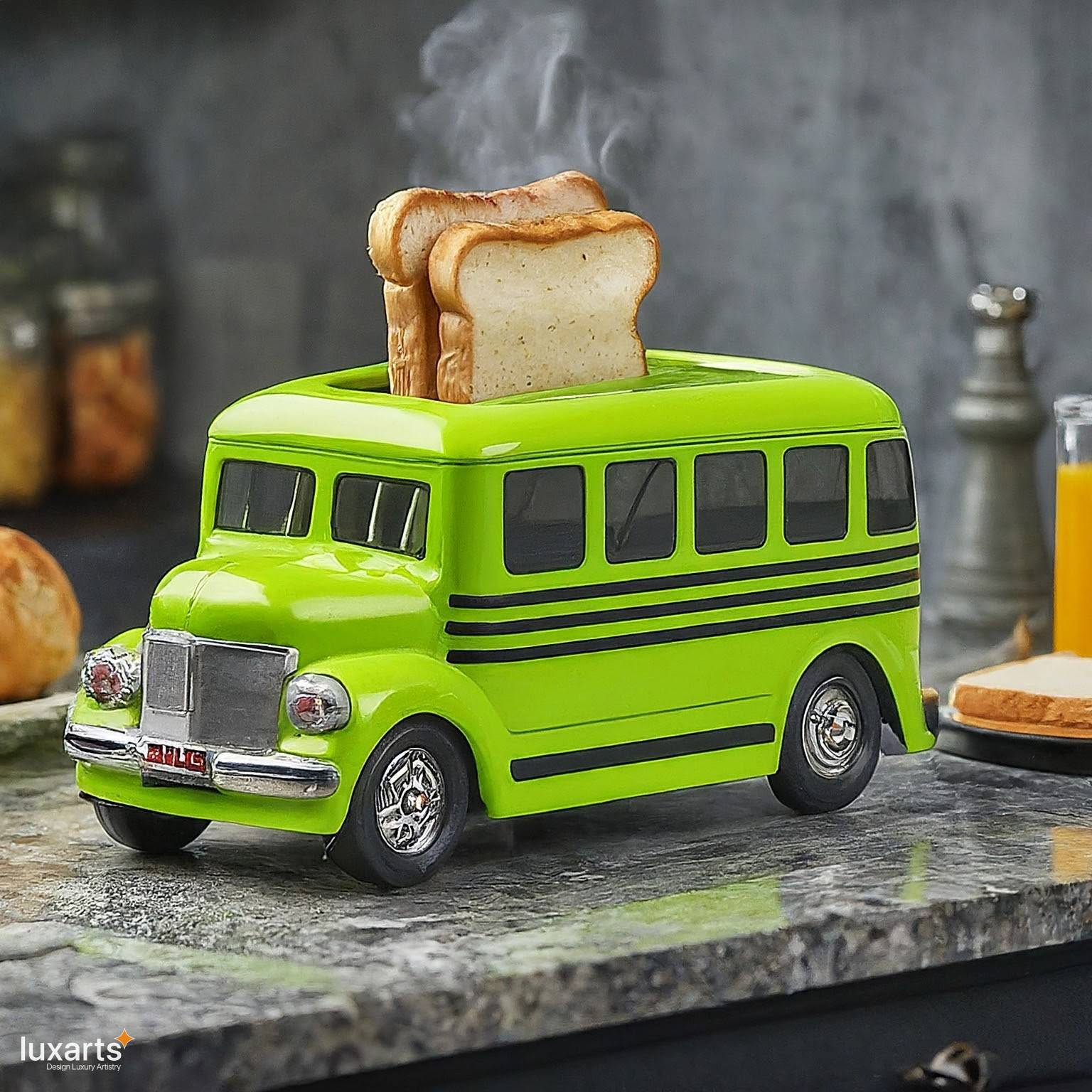 School Bus Shaped Toaster: Adding Fun to Breakfast Time luxarts school bus toaster 7