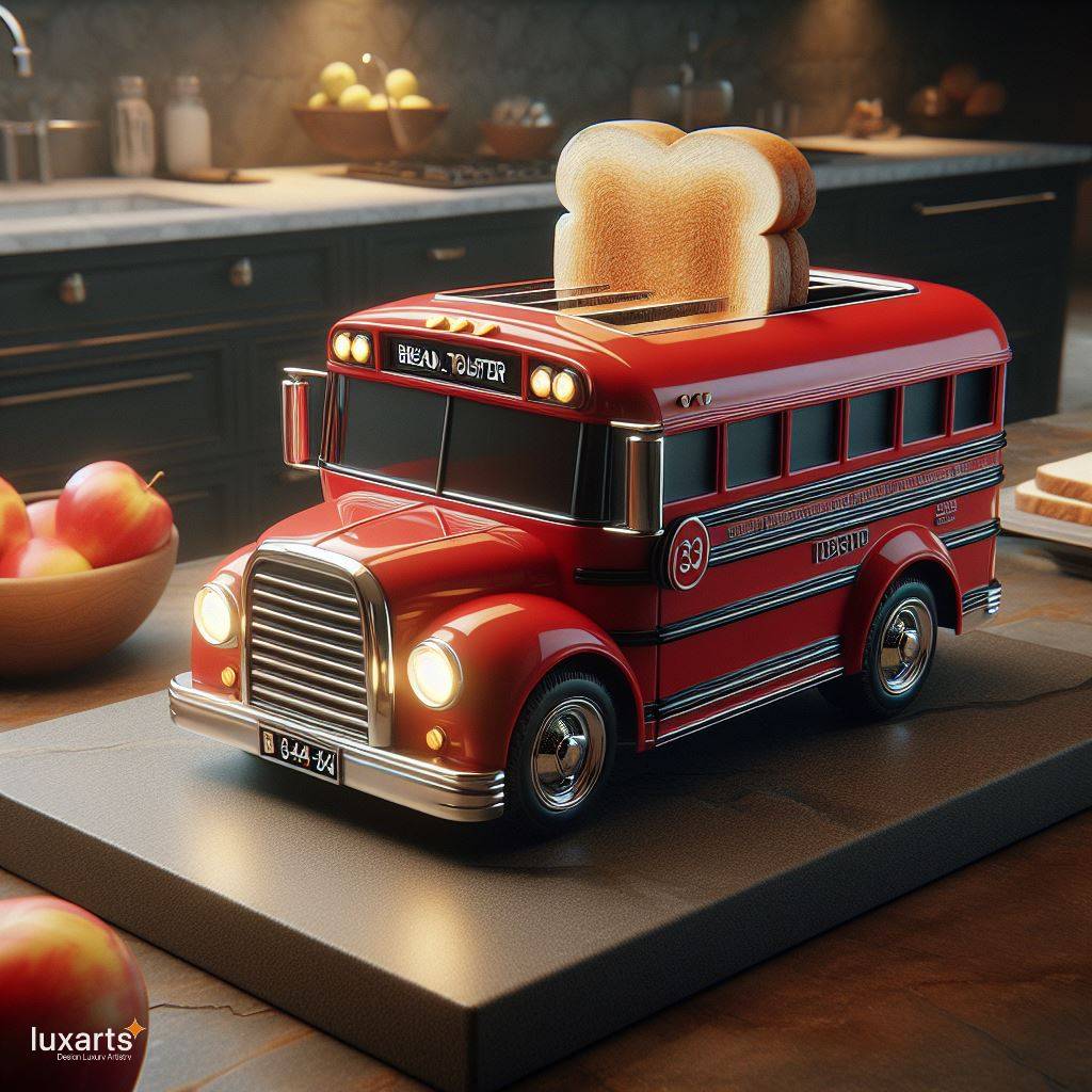 School Bus Shaped Toaster: Adding Fun to Breakfast Time luxarts school bus toaster 8