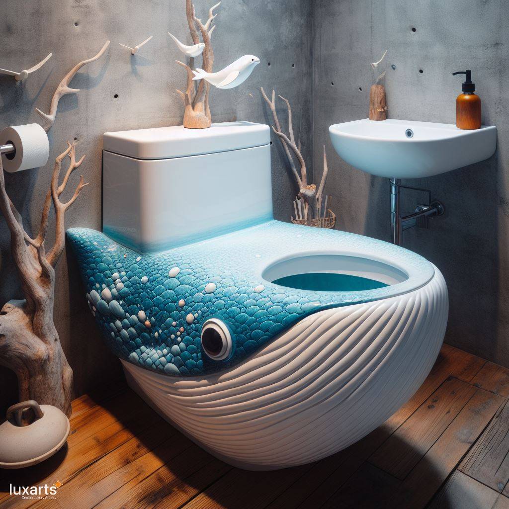 Sea Animal Shaped Toilet: Bringing Underwater Charm to Your Bathroom luxarts sea animal toilet 1