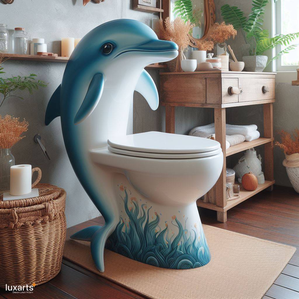 Sea Animal Shaped Toilet: Bringing Underwater Charm to Your Bathroom luxarts sea animal toilet 2