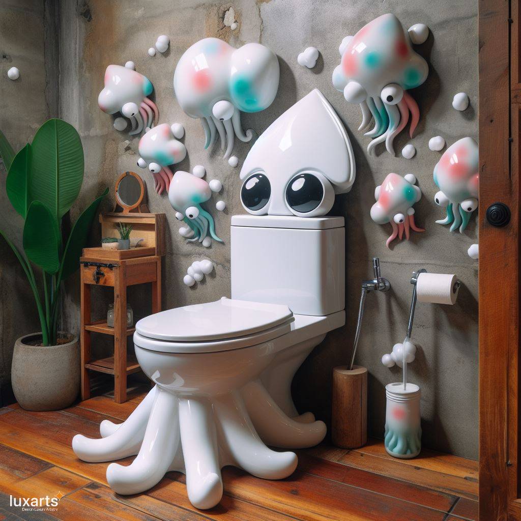Sea Animal Shaped Toilet: Bringing Underwater Charm to Your Bathroom luxarts sea animal toilet 7