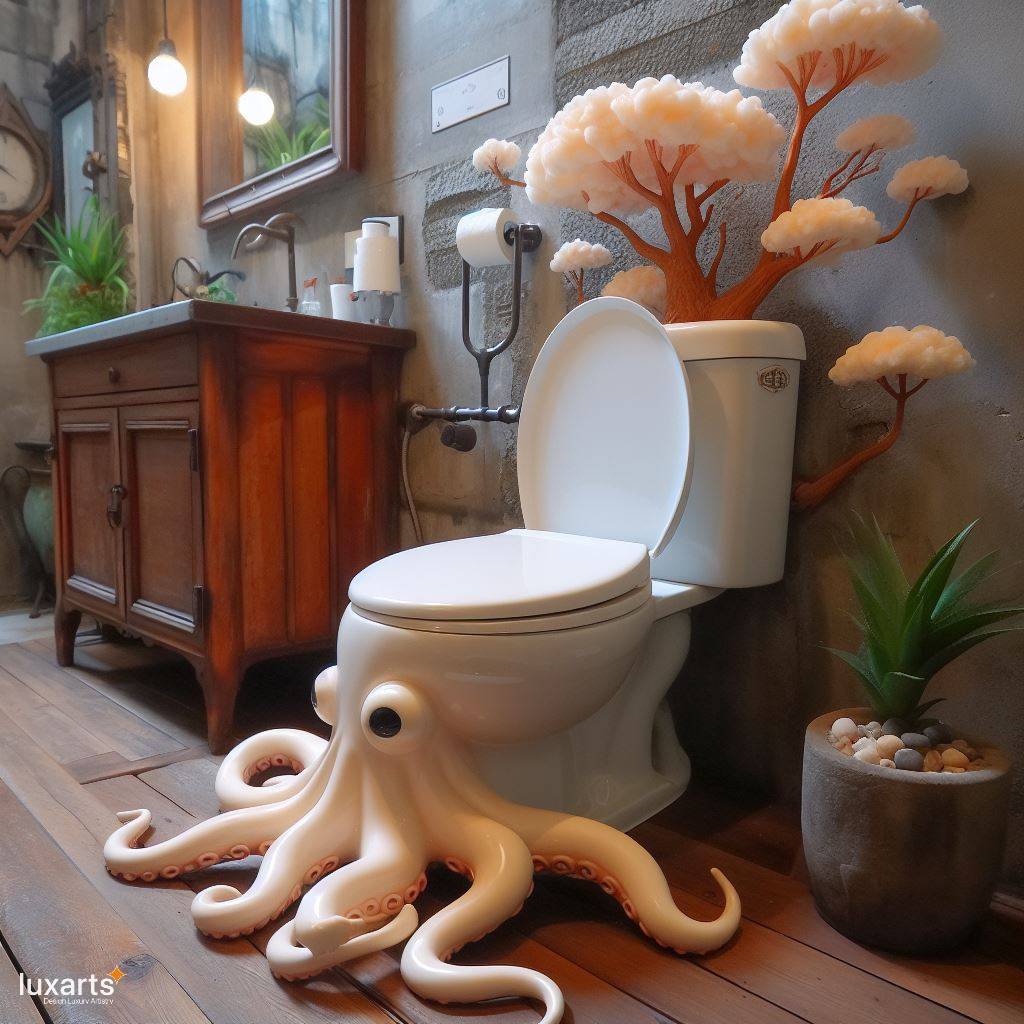 Sea Animal Shaped Toilet: Bringing Underwater Charm to Your Bathroom luxarts sea animal toilet 9