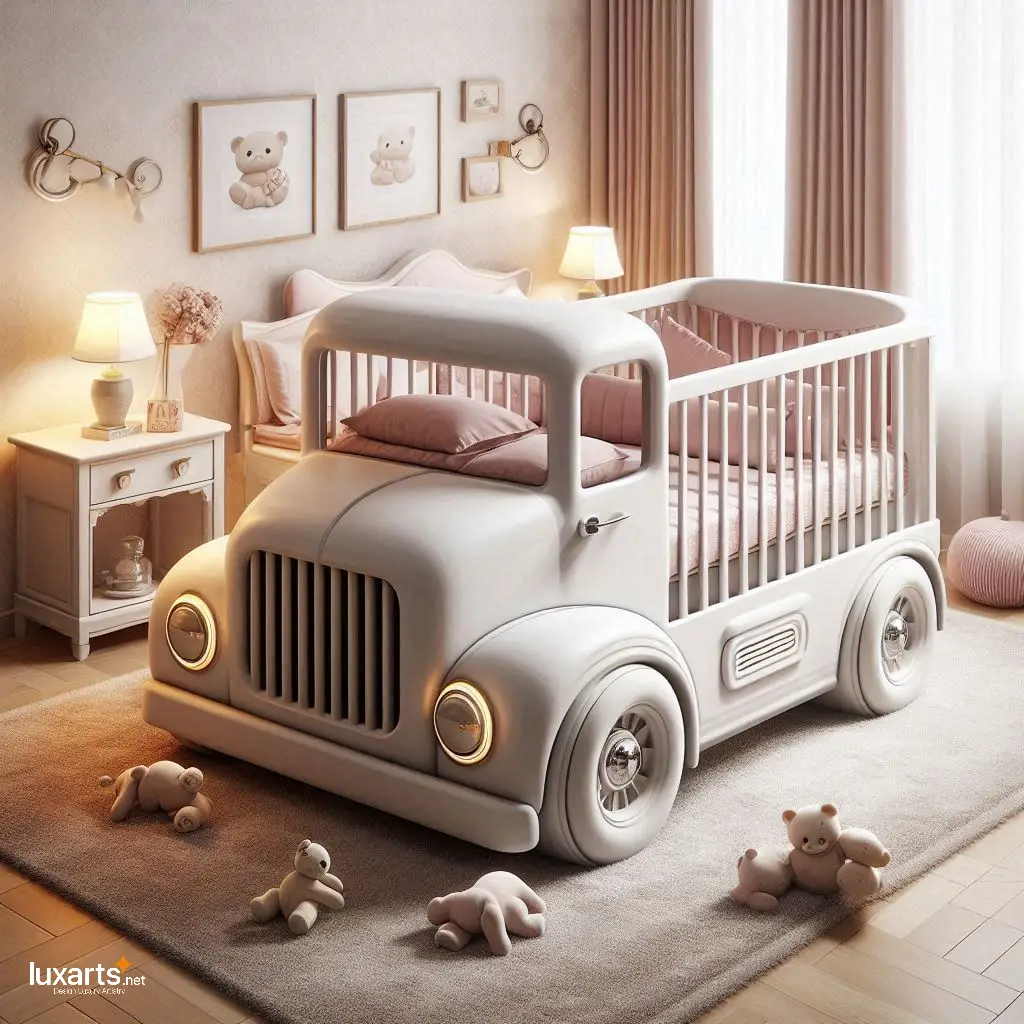 Semi-Truck Crib: Where Little Ones Drift into Dream Highways luxarts semi truck crib 3