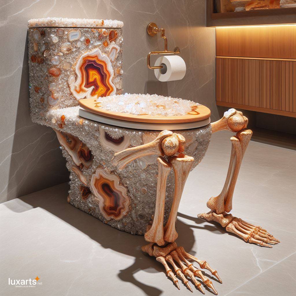 Skeleton Toilet Design for a Bold Bathroom Statement: Embrace the Unconventional luxarts skeleton toilet 2