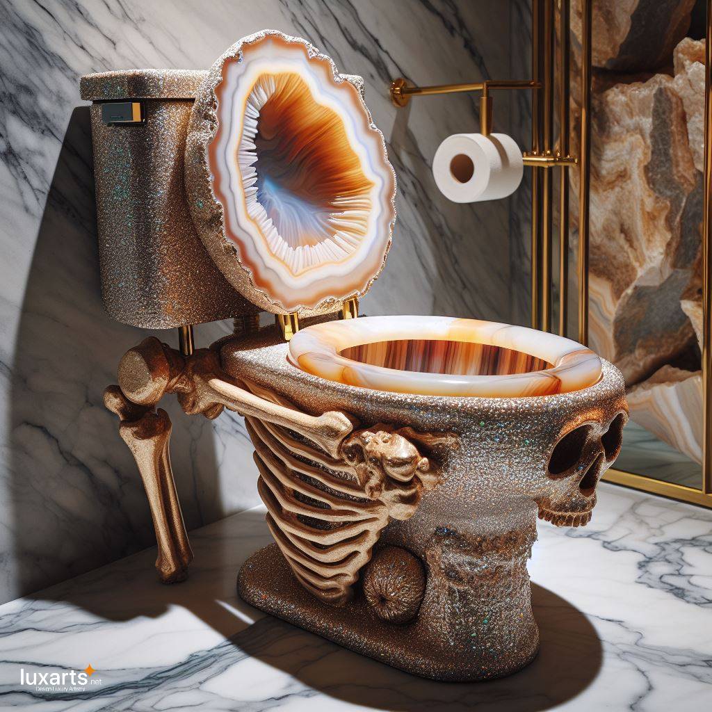 Skeleton Toilet Design for a Bold Bathroom Statement: Embrace the Unconventional luxarts skeleton toilet 3