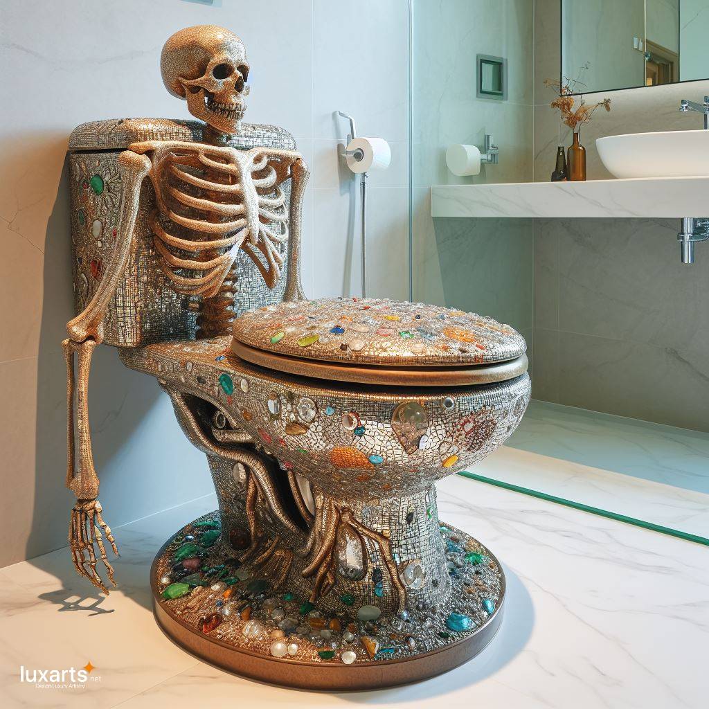 Skeleton Toilet Design for a Bold Bathroom Statement: Embrace the Unconventional luxarts skeleton toilet 5