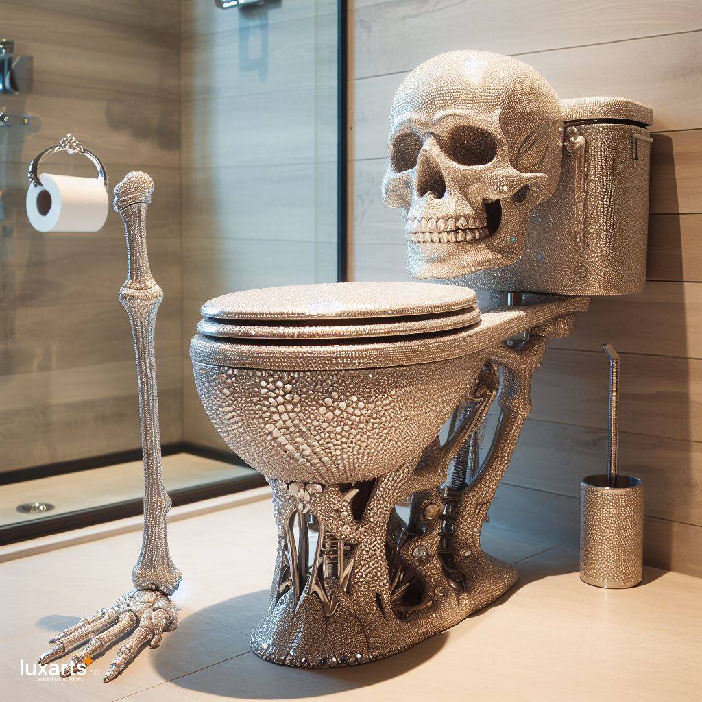 Skeleton Toilet Design for a Bold Bathroom Statement: Embrace the Unconventional luxarts skeleton toilet 9