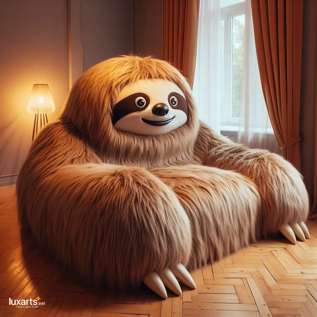 Sofa Sloth: Cozy Up and Enjoy Leisurely Lounging on a Sloth Sofa luxarts sloth sofa 4