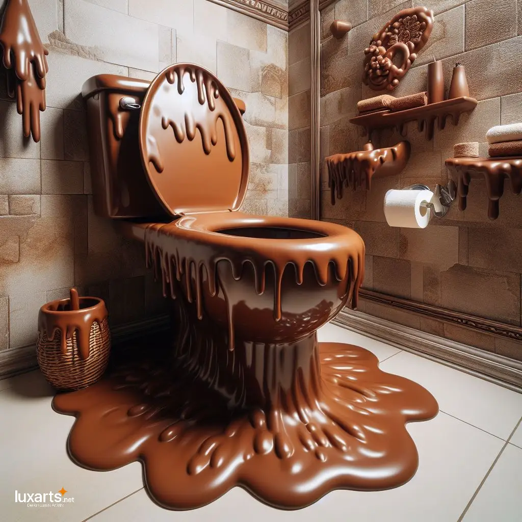 Indulge in Luxury: Elevate Your Bathroom with a Chocolate Inspired Toilet luxarts socola toilet 1