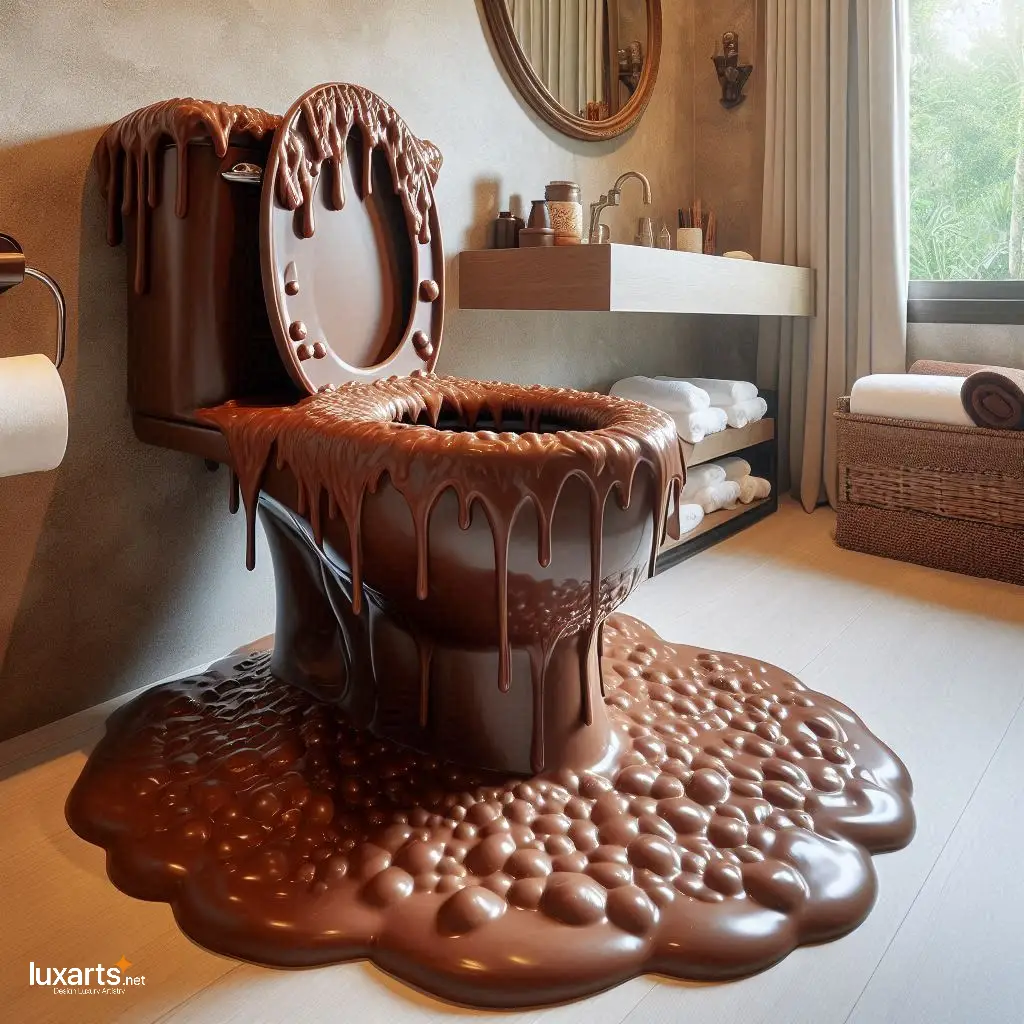 Indulge in Luxury: Elevate Your Bathroom with a Chocolate Inspired Toilet luxarts socola toilet 3