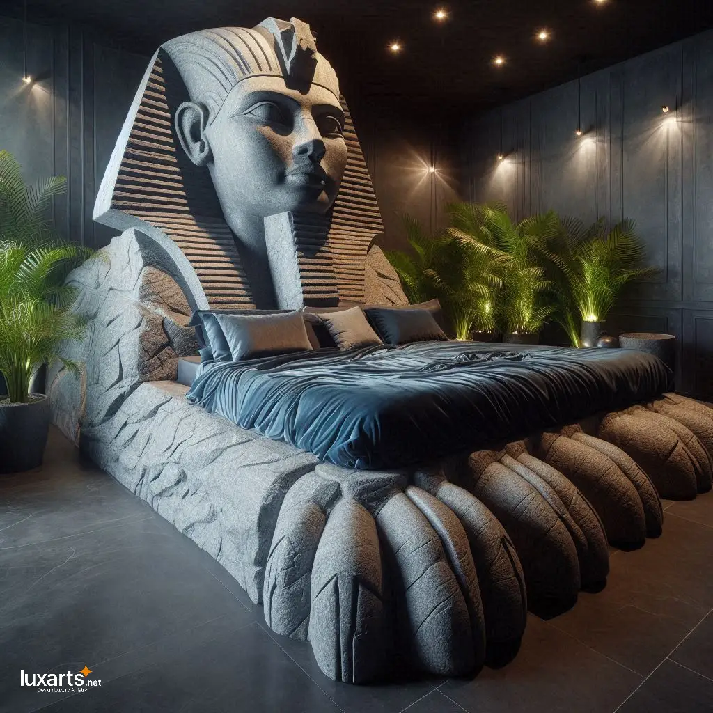 Sphinx Shaped Bed: Luxurious Comfort Inspired by Ancient Egypt luxarts sphinx beds 8