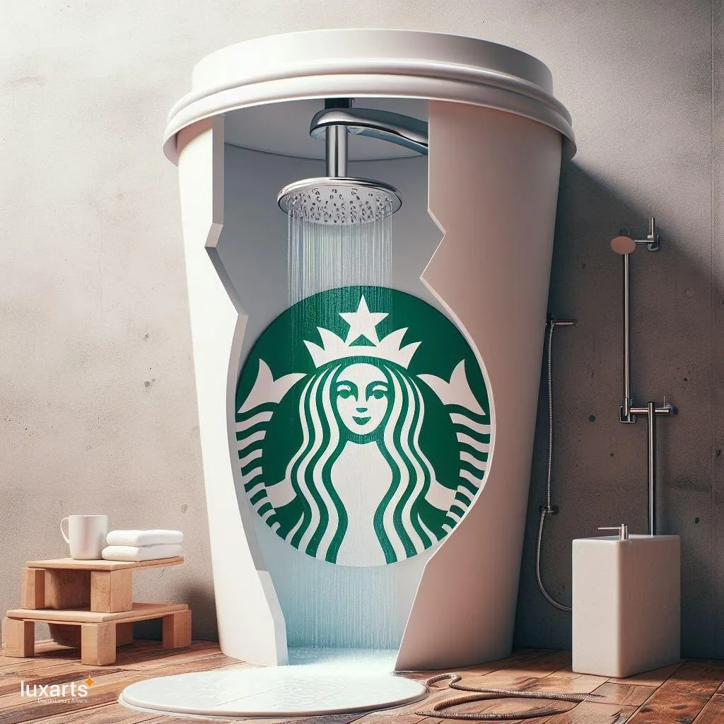 Brewing Luxury: Starbucks Cup-Shaped Standing Bathroom for Coffee Lovers luxarts starbucks cup shaped standing bathroom 1 jpg