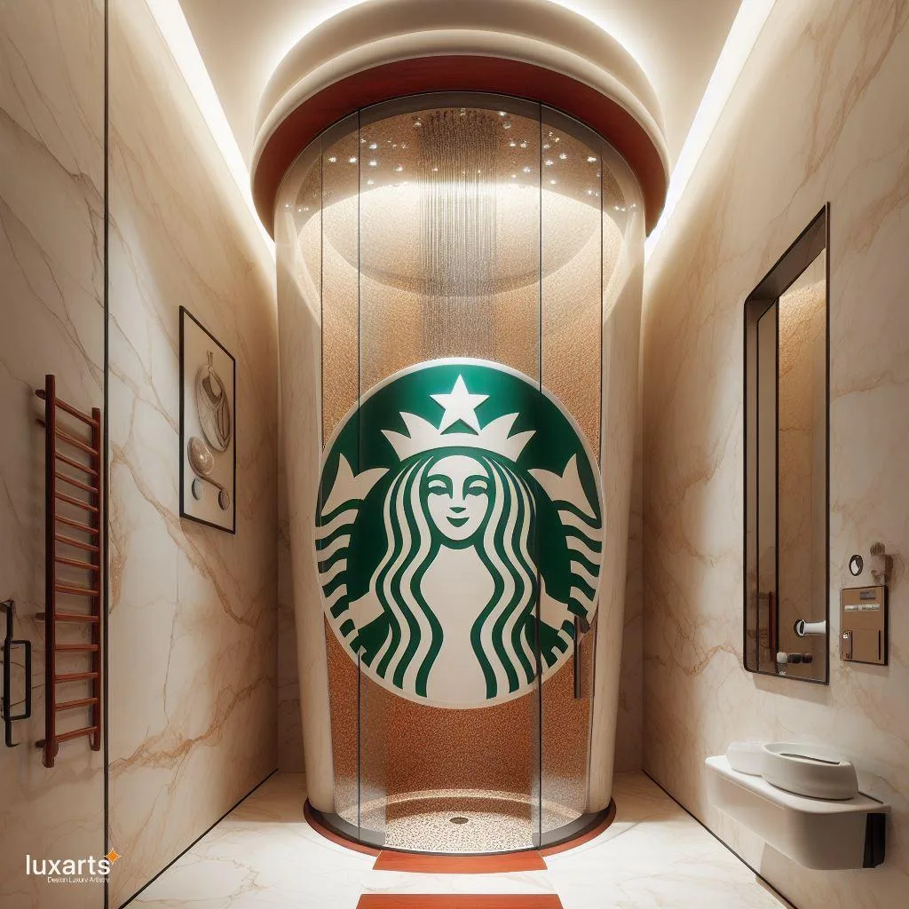 Brewing Luxury: Starbucks Cup-Shaped Standing Bathroom for Coffee Lovers luxarts starbucks cup shaped standing bathroom 6 jpg