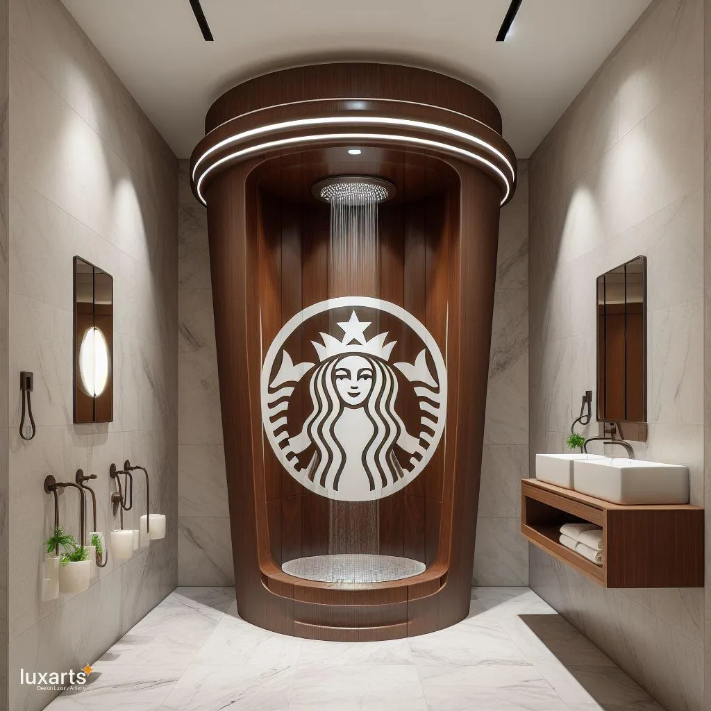 Brewing Luxury: Starbucks Cup-Shaped Standing Bathroom for Coffee Lovers luxarts starbucks cup shaped standing bathroom 7 jpg