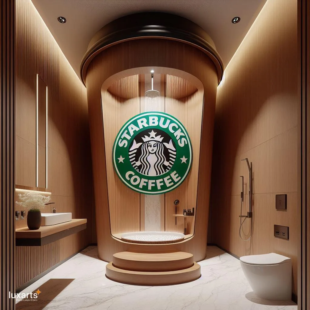 Brewing Luxury: Starbucks Cup-Shaped Standing Bathroom for Coffee Lovers luxarts starbucks cup shaped standing bathroom 8 jpg