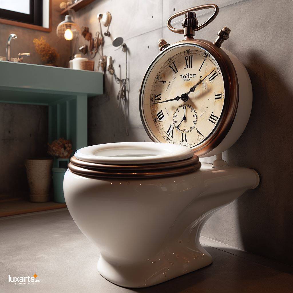 Timeless Convenience: The Stopwatch Shaped Toilet luxarts stopwatch toilet 2
