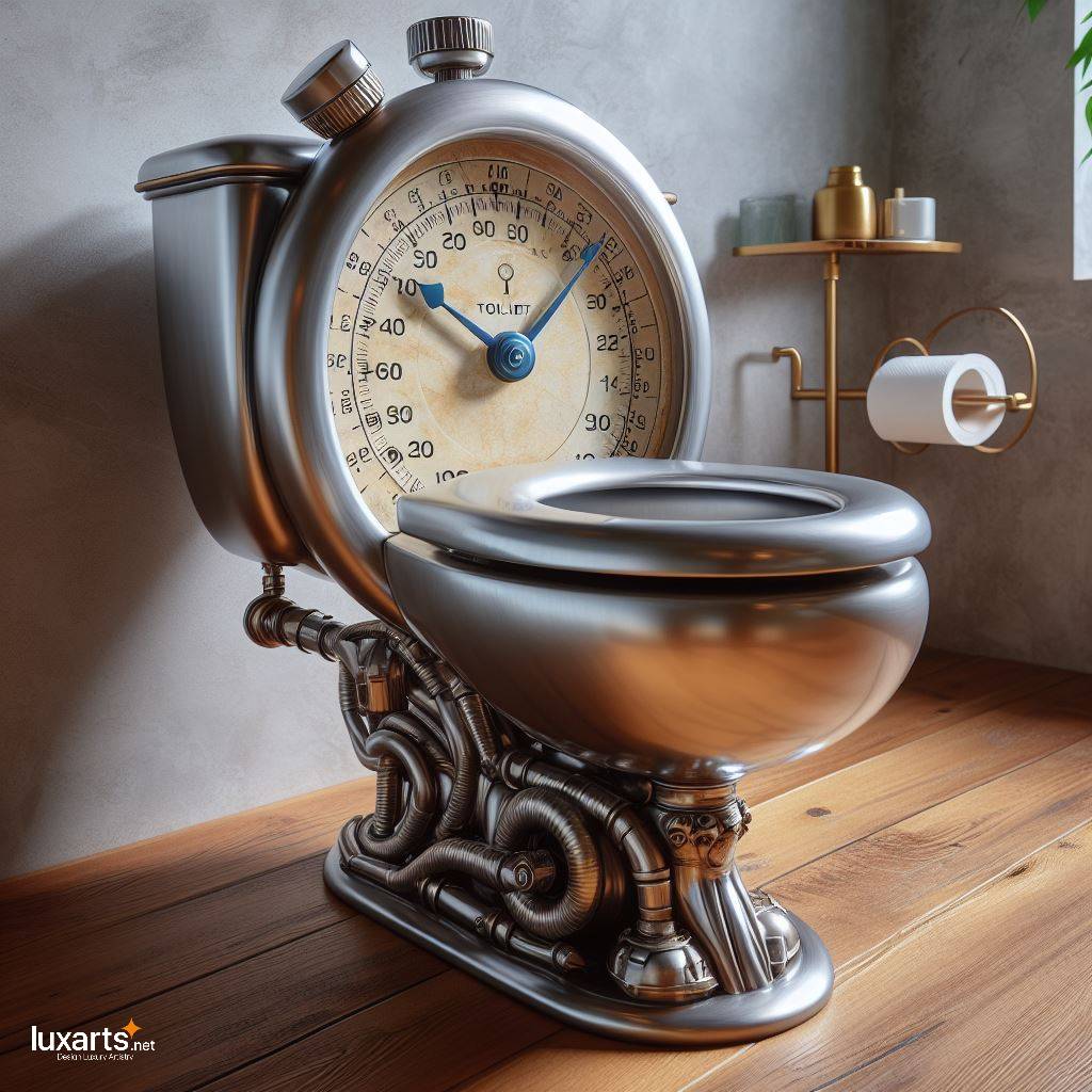 Timeless Convenience: The Stopwatch Shaped Toilet luxarts stopwatch toilet 3