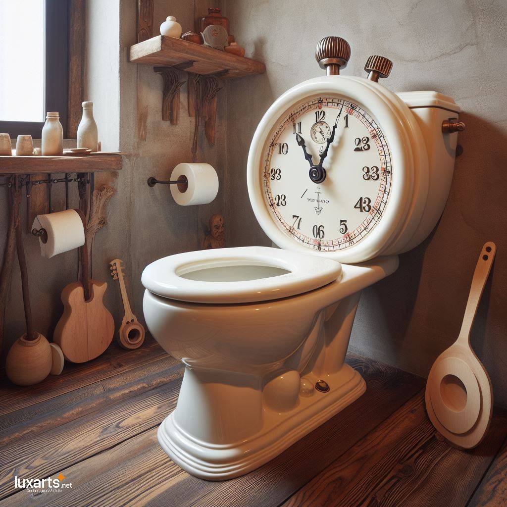 Timeless Convenience: The Stopwatch Shaped Toilet luxarts stopwatch toilet 4
