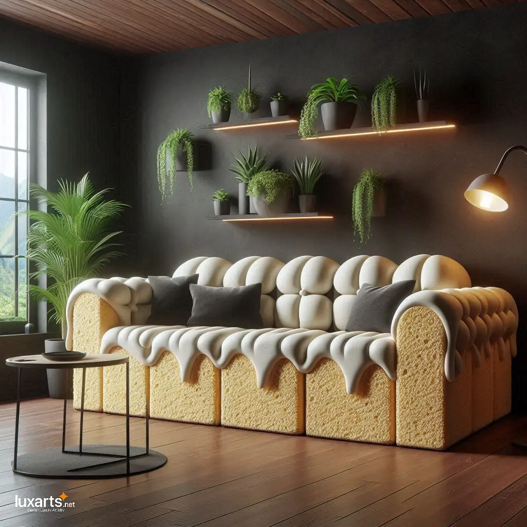Sweet Seating: Swiss Sponge Cake Sofa for Whimsical Living Spaces luxarts swiss sponge cake sofa 1