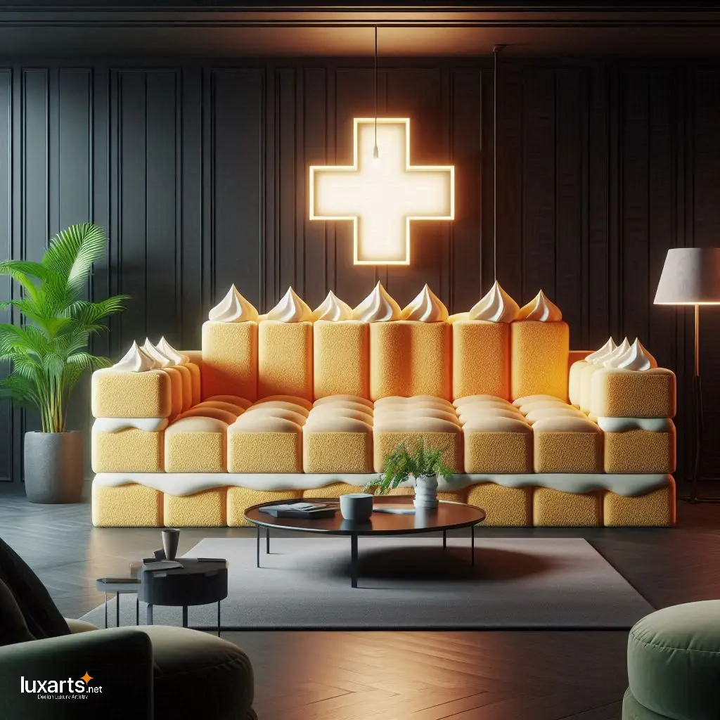 Sweet Seating: Swiss Sponge Cake Sofa for Whimsical Living Spaces luxarts swiss sponge cake sofa 4