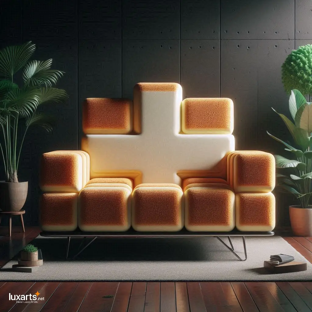 Sweet Seating: Swiss Sponge Cake Sofa for Whimsical Living Spaces luxarts swiss sponge cake sofa 9