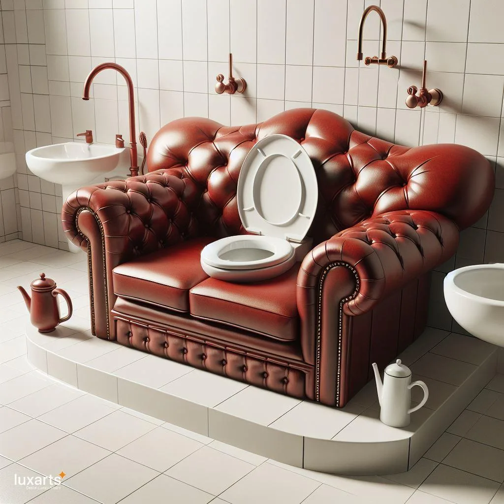 The Ultimate Fusion: Sofa-Shaped Toilet - Where Comfort Meets Convenience luxarts toilet sofa 1 jpg