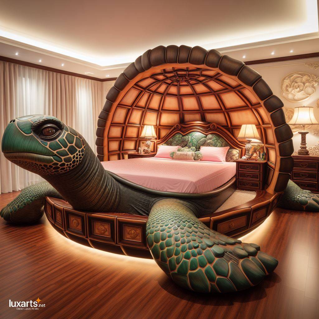 Turtle-Shaped Beds: Transform Your Bedroom with Whimsical Charm luxarts turtle shaped beds 8