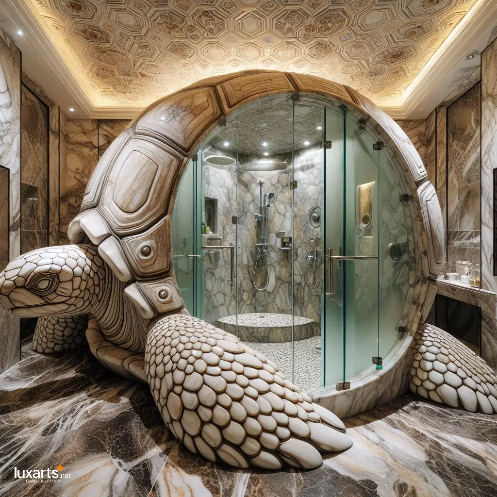 Turtle Shower Stalls: Step into Serenity with Unique Bathroom Design luxarts turtle shower stalls 1