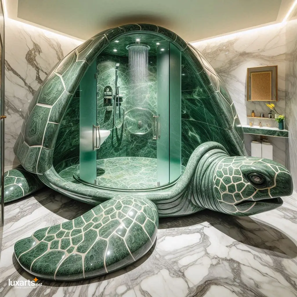 Turtle Shower Stalls: Step into Serenity with Unique Bathroom Design luxarts turtle shower stalls 2