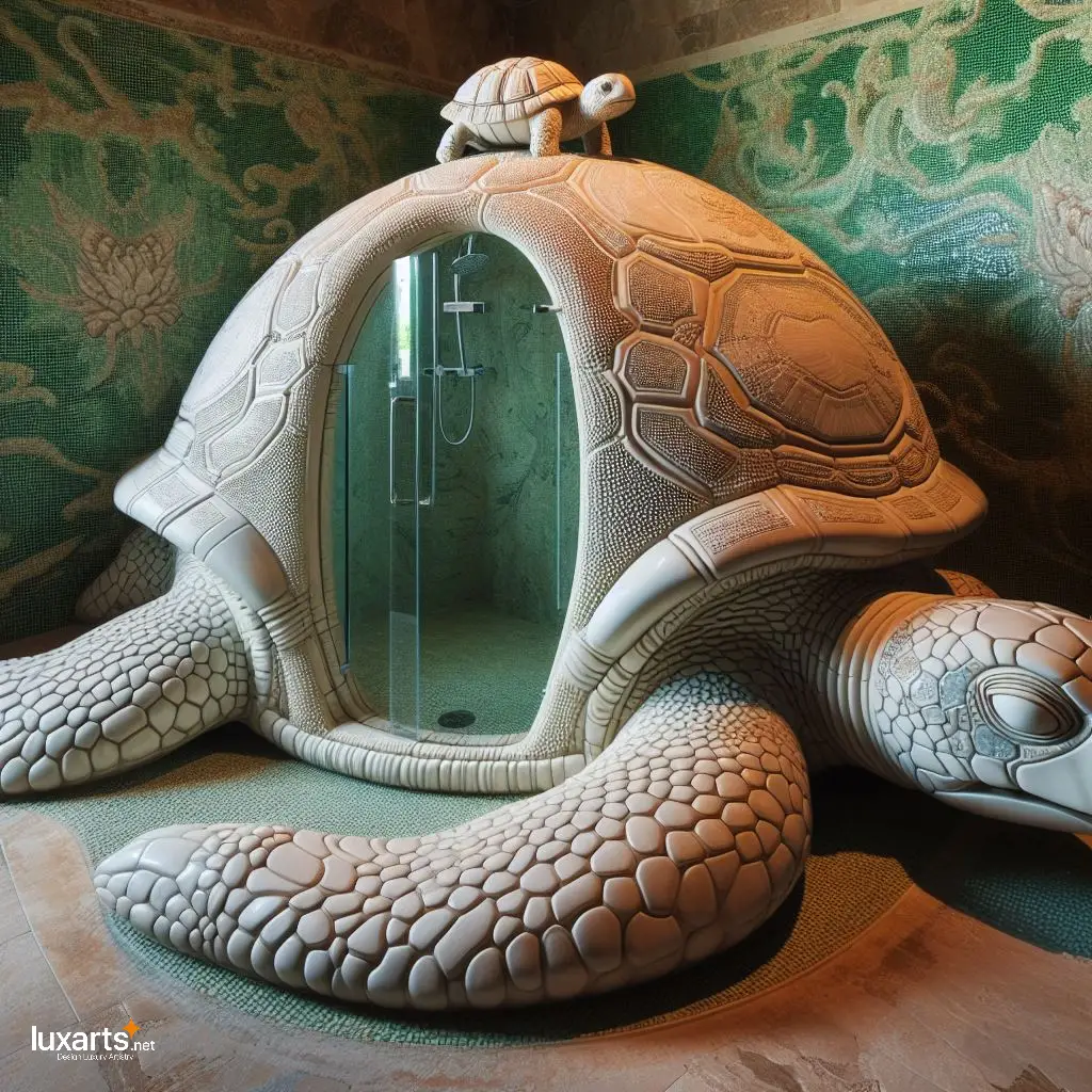Turtle Shower Stalls: Step into Serenity with Unique Bathroom Design luxarts turtle shower stalls 3