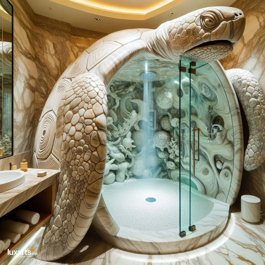 Turtle Shower Stalls: Step into Serenity with Unique Bathroom Design luxarts turtle shower stalls 5