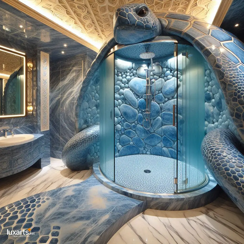 Turtle Shower Stalls: Step into Serenity with Unique Bathroom Design luxarts turtle shower stalls 7