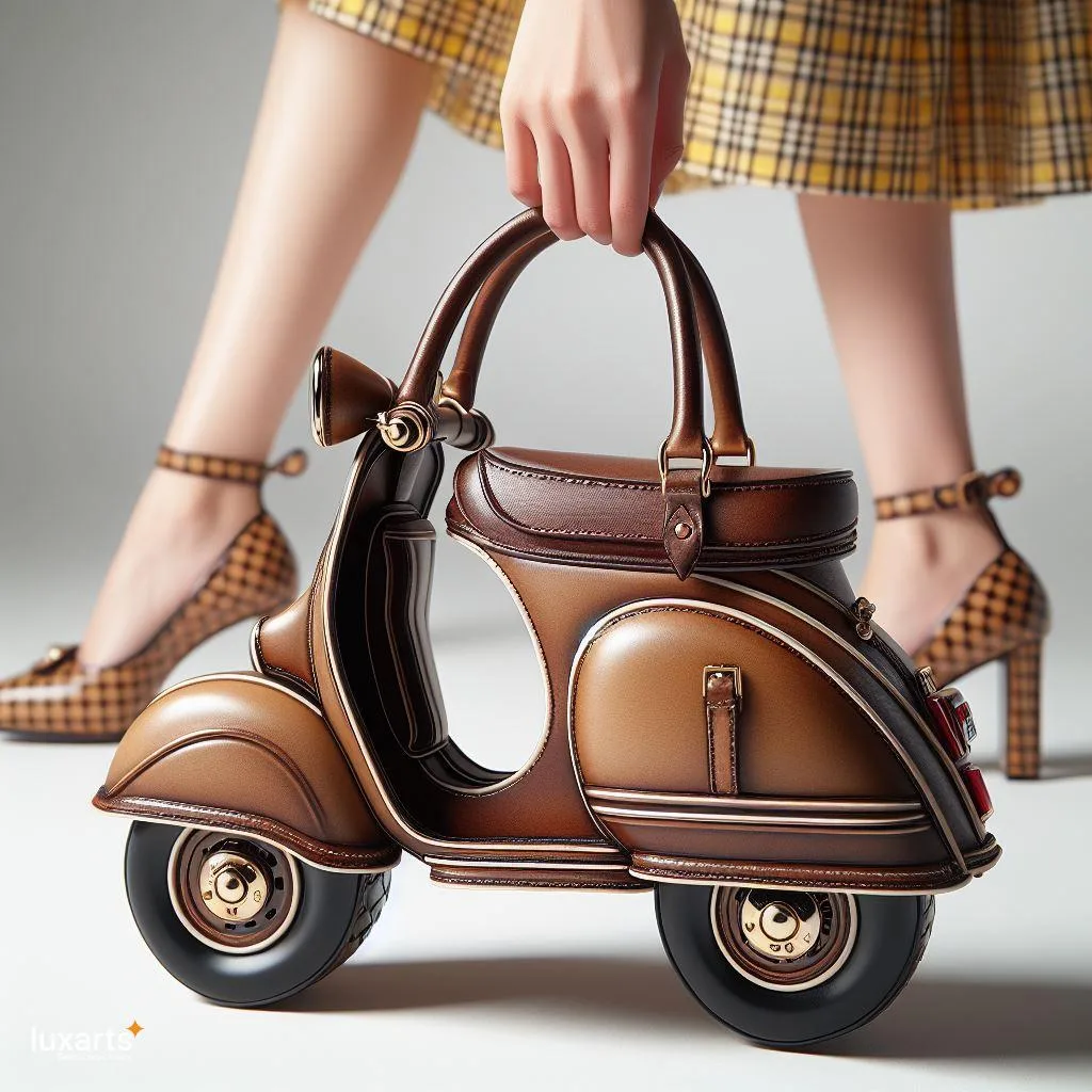 Vespa Inspired HandBag: Reviving Retro Chic in Urban Fashion luxarts vespa handbag 1 jpg
