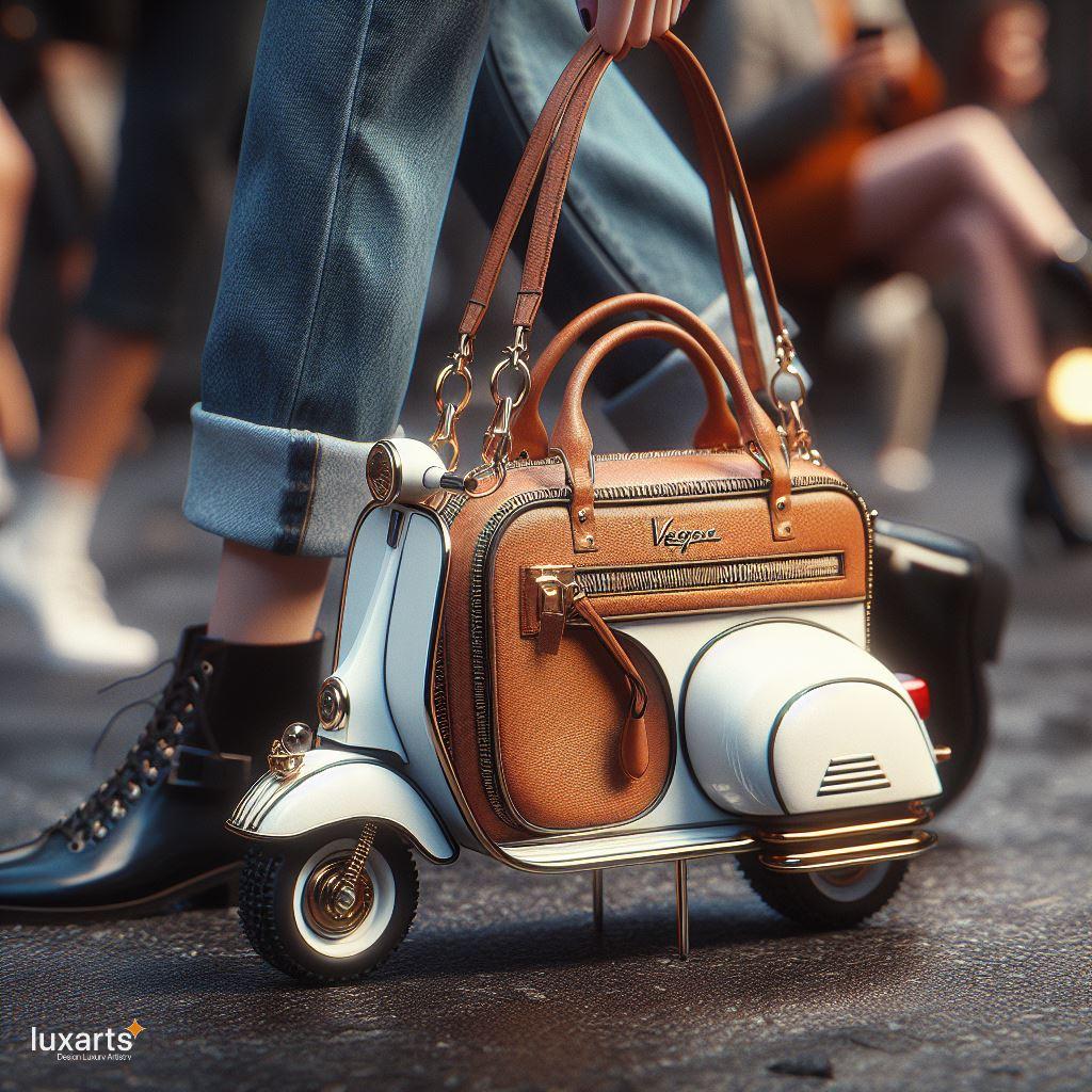 Vespa Inspired HandBag: Reviving Retro Chic in Urban Fashion luxarts vespa handbag 7