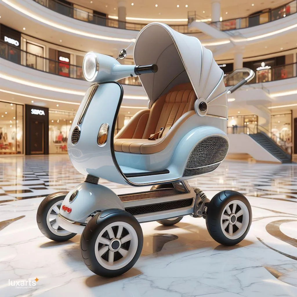 Ride in Style: Vespa-Inspired Stroller for Urban Explorers