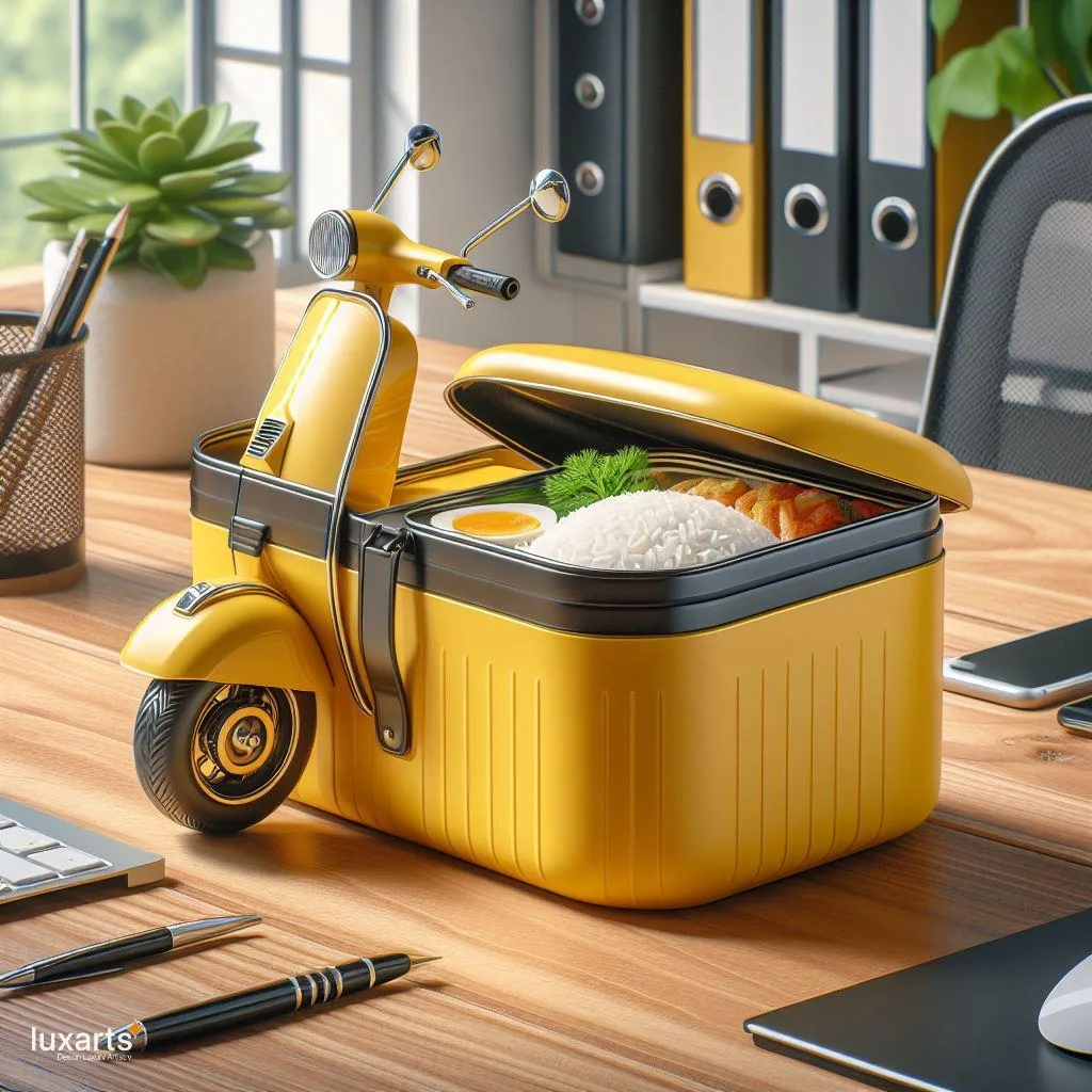Vespa Inspired Lunch Box: A Retro Twist to Office Dining luxarts vespa lunch box 1 jpg