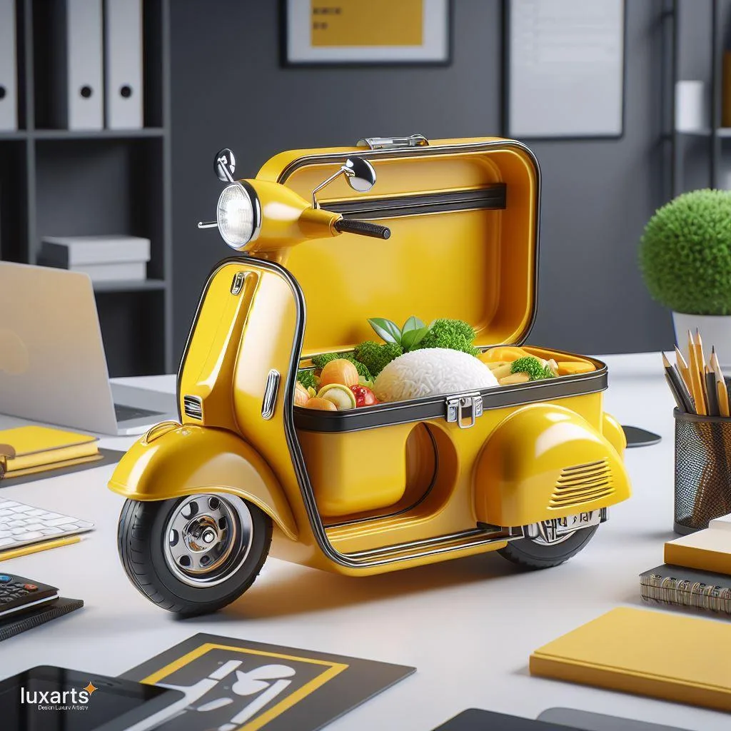 Vespa Inspired Lunch Box: A Retro Twist to Office Dining luxarts vespa lunch box 2 jpg