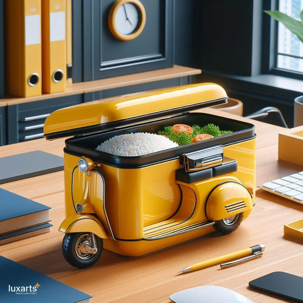 Vespa Inspired Lunch Box: A Retro Twist to Office Dining luxarts vespa lunch box 3 jpg
