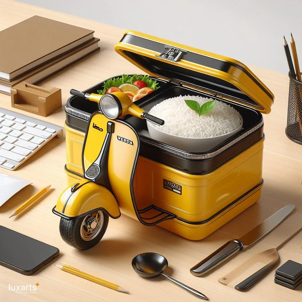 Vespa Inspired Lunch Box: A Retro Twist to Office Dining luxarts vespa lunch box 6 jpg