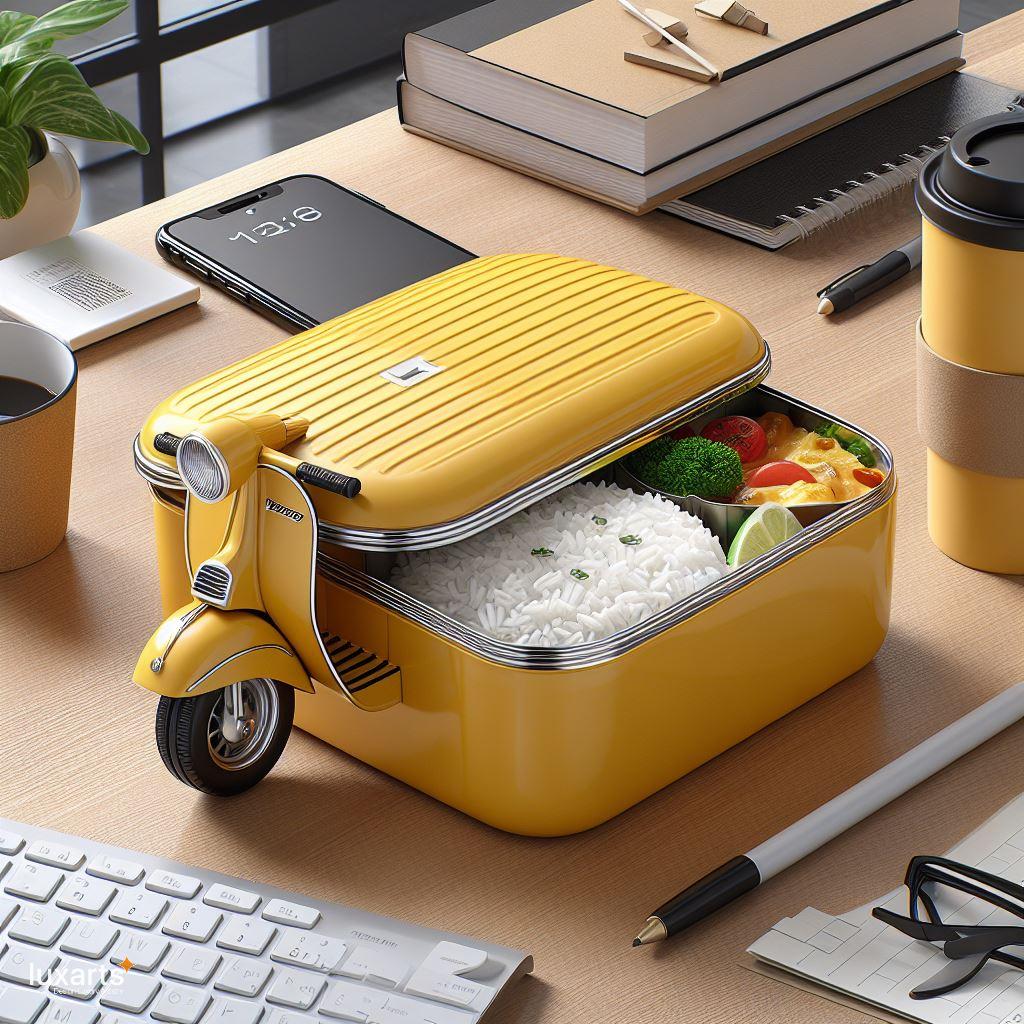 Vespa Inspired Lunch Box: A Retro Twist to Office Dining luxarts vespa lunch box 8