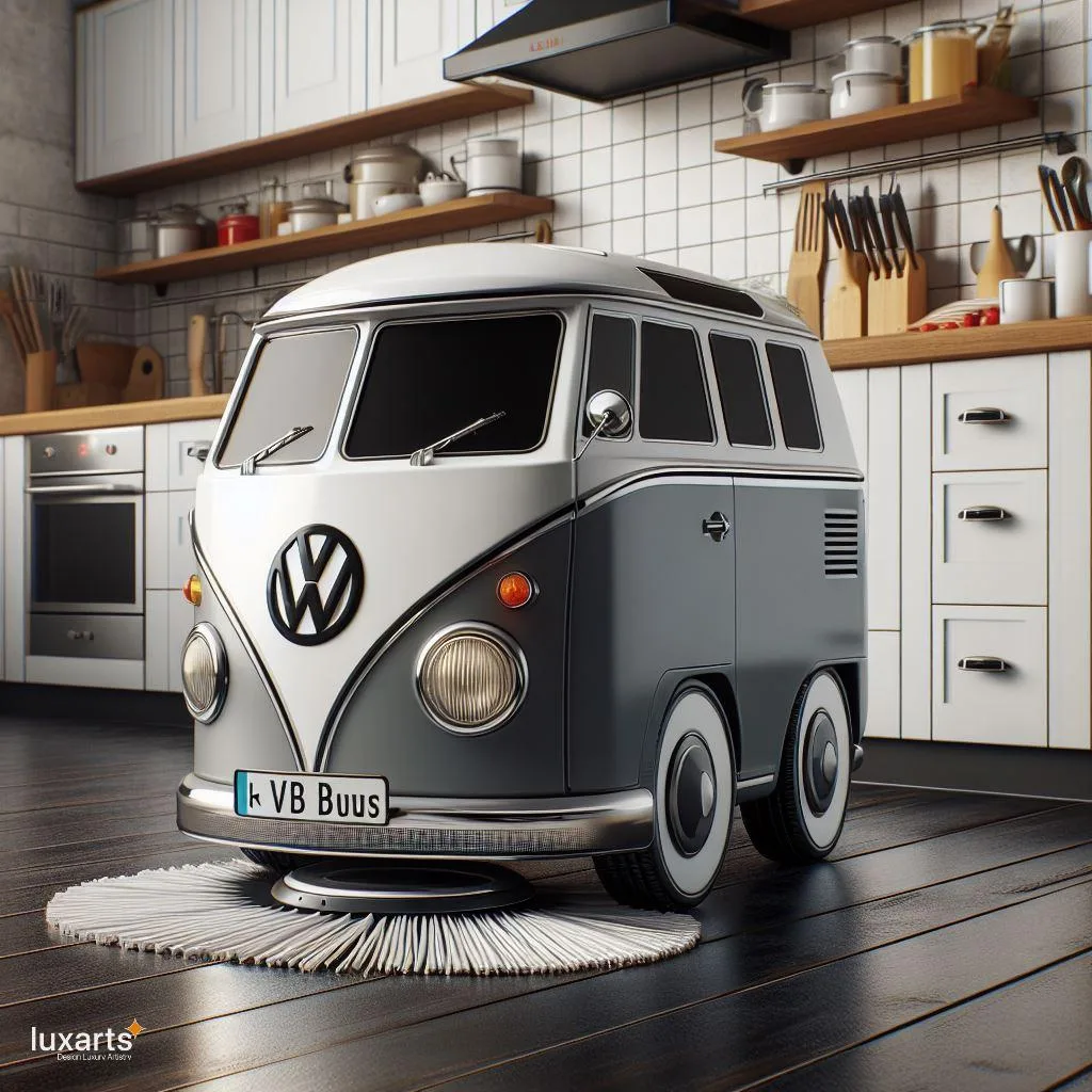 Clean in Style: Volkswagen Bus-Inspired Robot Vacuum & Mop for Effortless Cleaning luxarts volkswagen bus inspired robot vacuum mop 1 jpg