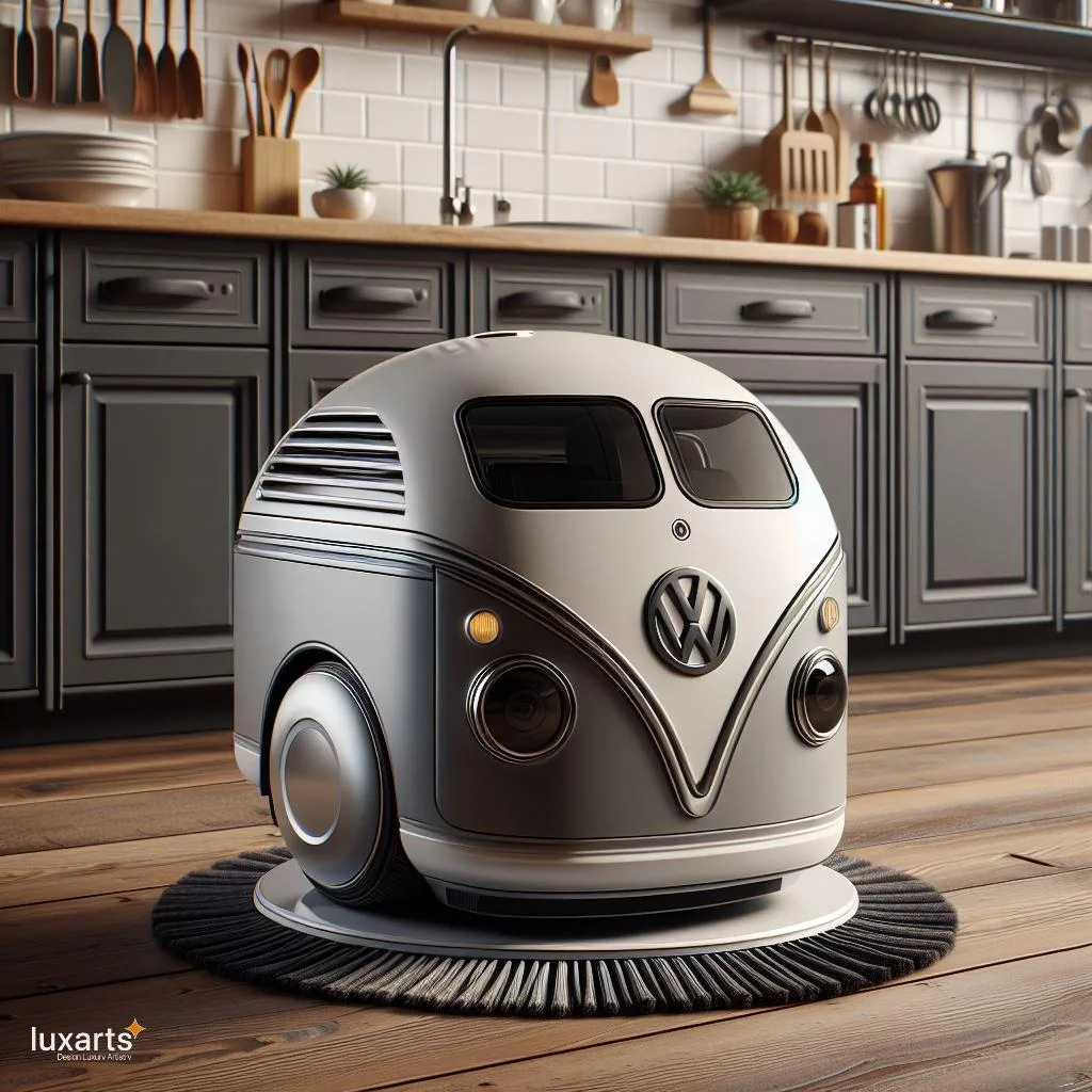 Clean in Style: Volkswagen Bus-Inspired Robot Vacuum & Mop for Effortless Cleaning luxarts volkswagen bus inspired robot vacuum mop 13 jpg