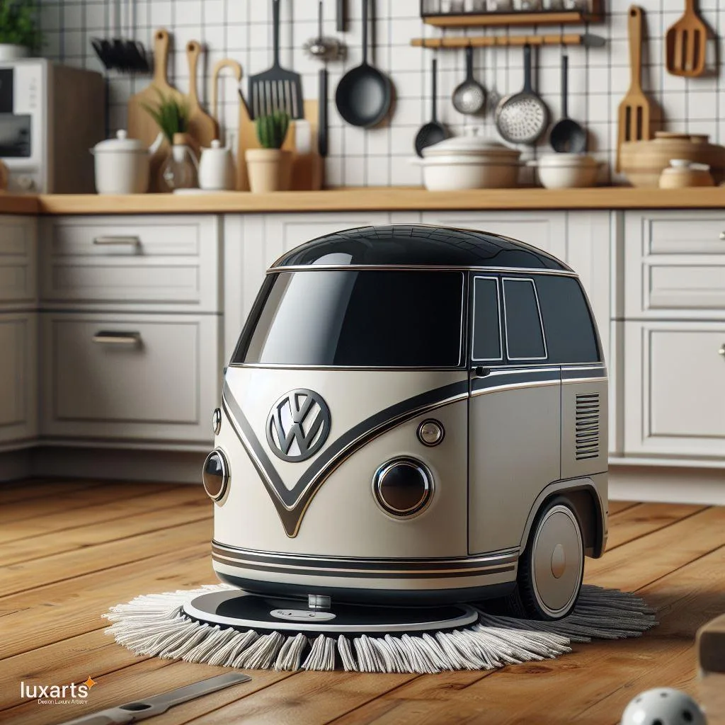 Clean in Style: Volkswagen Bus-Inspired Robot Vacuum & Mop for Effortless Cleaning luxarts volkswagen bus inspired robot vacuum mop 15 jpg