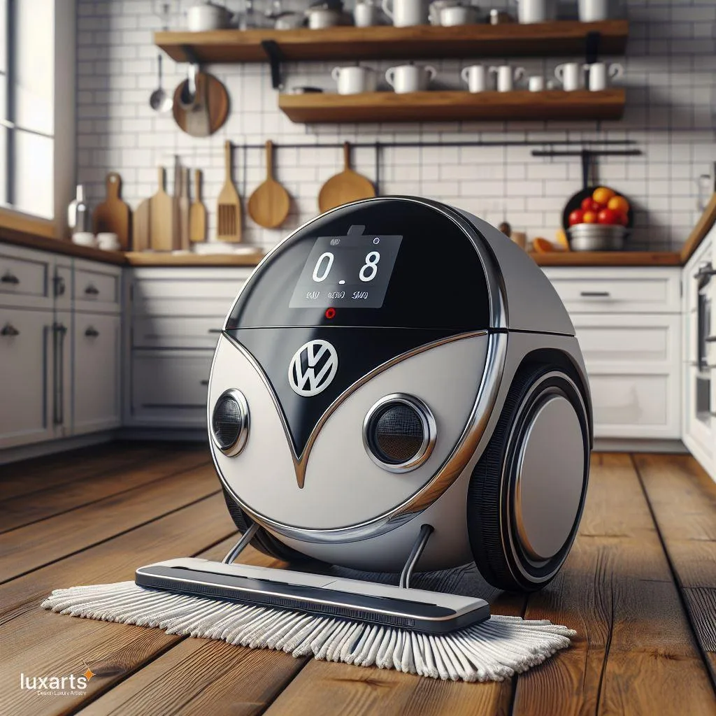 Clean in Style: Volkswagen Bus-Inspired Robot Vacuum & Mop for Effortless Cleaning luxarts volkswagen bus inspired robot vacuum mop 2 jpg