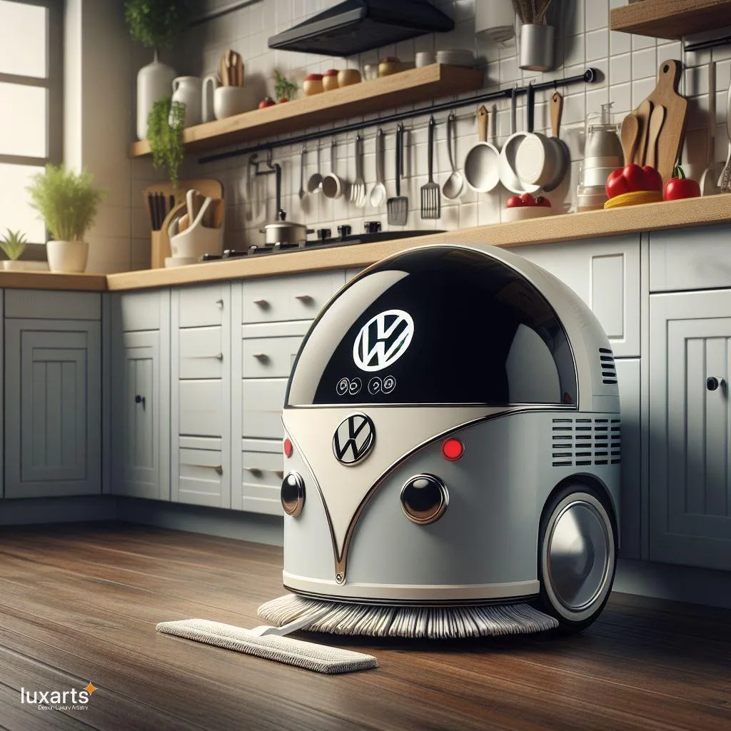 Clean in Style: Volkswagen Bus-Inspired Robot Vacuum & Mop for Effortless Cleaning luxarts volkswagen bus inspired robot vacuum mop 3 jpg