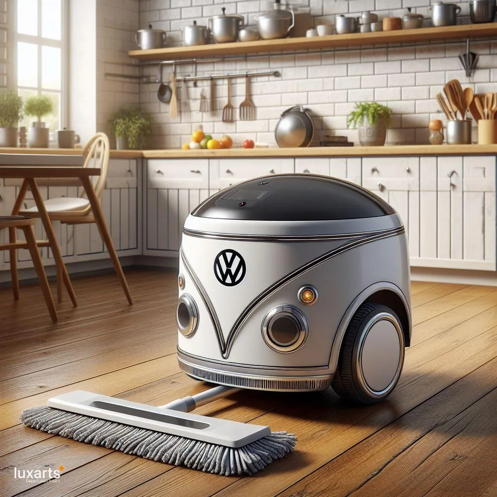 Clean in Style: Volkswagen Bus-Inspired Robot Vacuum & Mop for Effortless Cleaning luxarts volkswagen bus inspired robot vacuum mop 5 jpg